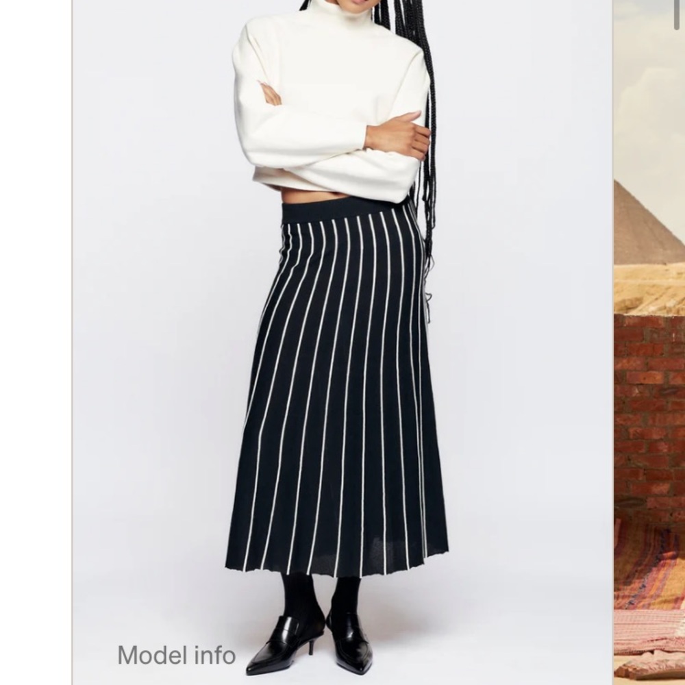 Kotn fine knit skirt